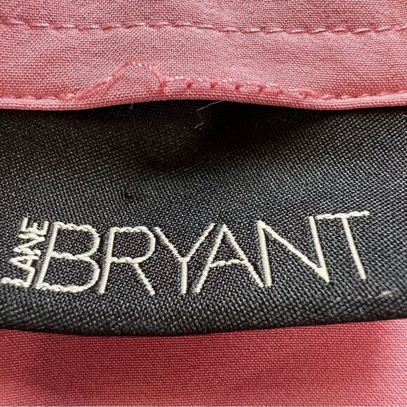 Lane Bryant Classic Button Long Sleeve Mauve Career Casual Blouse PLUS 24-26 - Picture 6 of 11